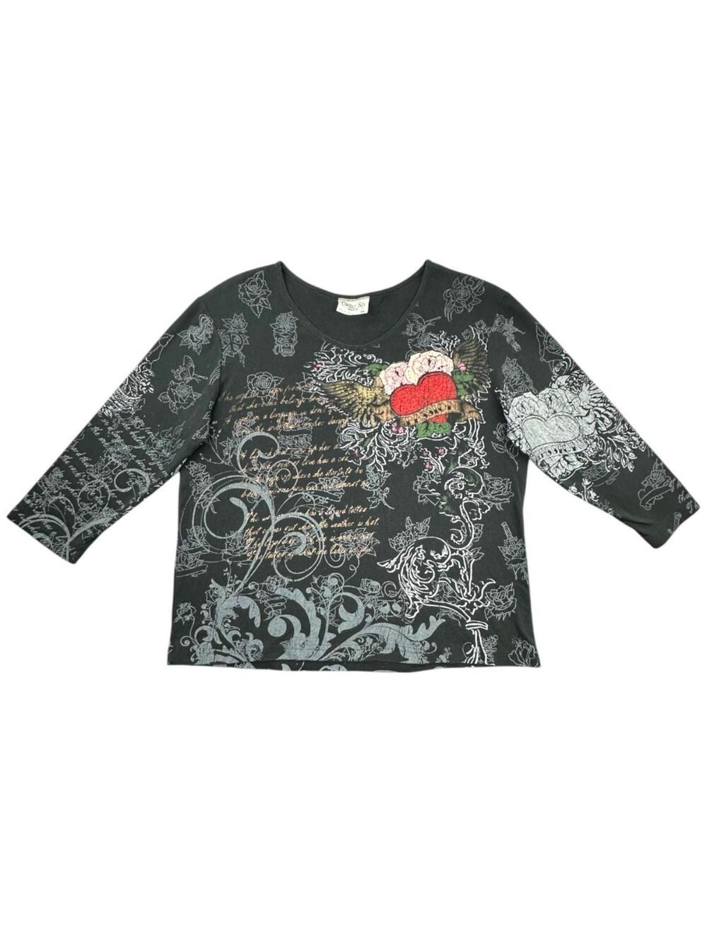 Y2K Cactus Bay Tattoo‎ Style Graphic Tee